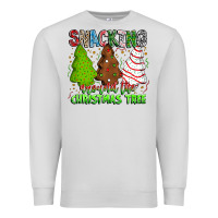 Dove Grey Snacking Around The Christmas Tree Premium Sweatshirt - CowhideDigitalArt