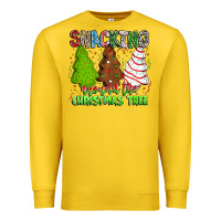 Lemon Snacking Around The Christmas Tree Premium Sweatshirt - CowhideDigitalArt