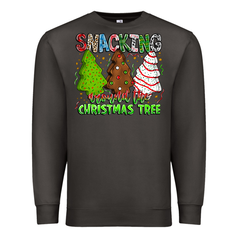 Snacking Around The Christmas Tree Premium Sweatshirt by CowhideDigitalArt | Teevron