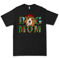 Black Christmas Beagle Dog Mom Premium Tee - RanaPortraitStore