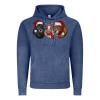 Vintage Denim christmas heifers Vintage Hoodie - RanaPortraitStore