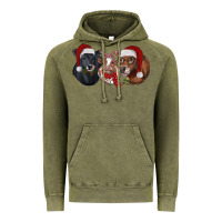 Vintage Olive christmas heifers Vintage Hoodie - RanaPortraitStore