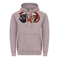 Vintage Zinc christmas heifers Vintage Hoodie - RanaPortraitStore