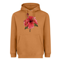 Meerkat Puerto Rican Hibiscus Flower Illustrations Heavyweight Hoodie - LillyAllenDesigns