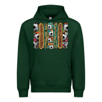 Forest Green soccer camouflage serape cowhide turquoise leopard glitter  brushstrok Urban Hoodie - Artiststas