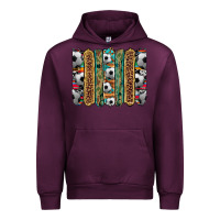 Mauve Wine soccer camouflage serape cowhide turquoise leopard glitter  brushstrok Urban Hoodie - Artiststas