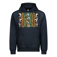 Navy soccer camouflage serape cowhide turquoise leopard glitter  brushstrok Urban Hoodie - Artiststas