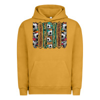 Pigment Peanut Butter soccer camouflage serape cowhide turquoise leopard glitter  brushstrok Urban Hoodie - Artiststas