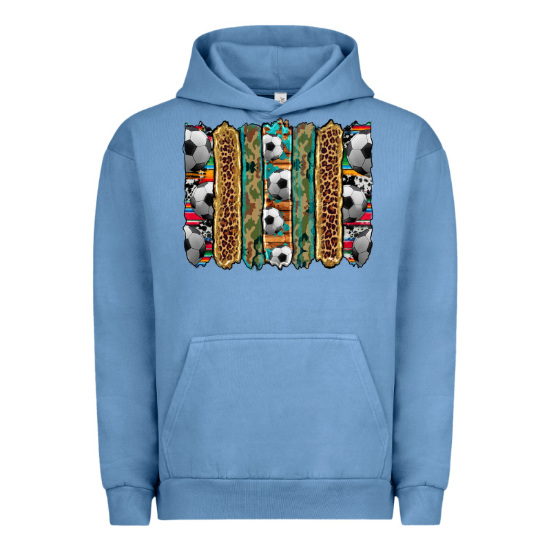 Soccer Camouflage Serape Cowhide Turquoise Leopard Glitter  Brushstrok Urban Hoodie by Artiststas | Teevron