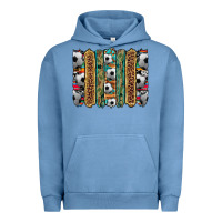 Pigment Pebble Blue soccer camouflage serape cowhide turquoise leopard glitter  brushstrok Urban Hoodie - Artiststas