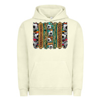 Pigment Pistachio soccer camouflage serape cowhide turquoise leopard glitter  brushstrok Urban Hoodie - Artiststas