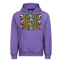 Tulip soccer camouflage serape cowhide turquoise leopard glitter  brushstrok Urban Hoodie - Artiststas