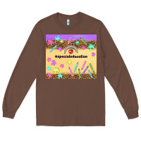 Chestnut special education teacher Long Sleeve Tee - TumblerDesignByShophia