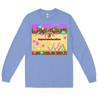 Colony Blue special education teacher Long Sleeve Tee - TumblerDesignByShophia
