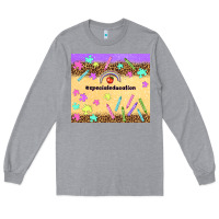 Heather Grey special education teacher Long Sleeve Tee - TumblerDesignByShophia