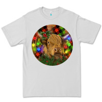 Dove Grey Brown Cow Christmas Premium Tee - RanaPortraitStore