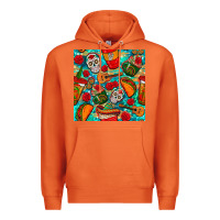 Carrot hispanic heritage month coffee cups and taco with glitter and leopard  Premium Hoodie - BundleAndBundleShop