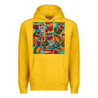 Lemon hispanic heritage month coffee cups and taco with glitter and leopard  Premium Hoodie - BundleAndBundleShop
