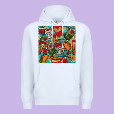 Hispanic Heritage Month Coffee Cups And Taco With Glitter And Leopard  Premium Hoodie Designed By Bundleandbundleshop