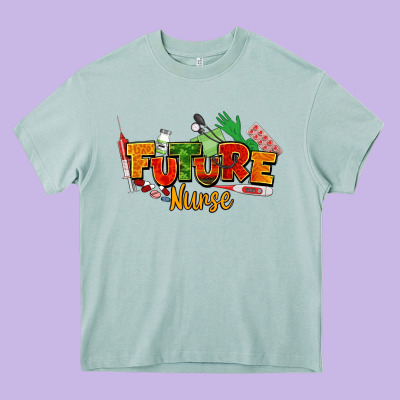 Future Nurse Juneteenth Heavy Core Tee Designed By Nancycooperartshop