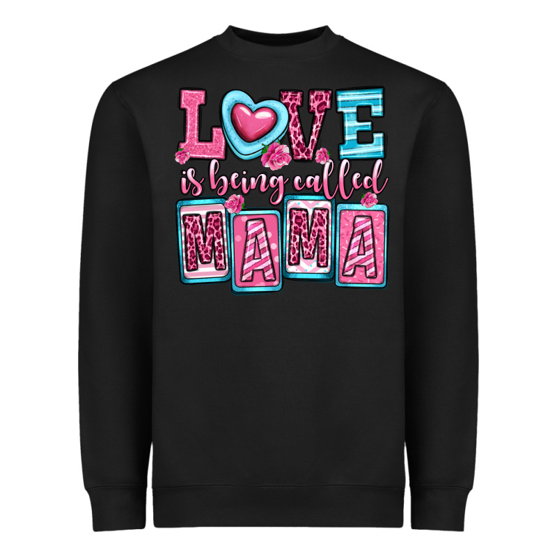 Love Is Being Called Mama Heavyweight Sweatshirt by OliviaCreatesArt | Teevron