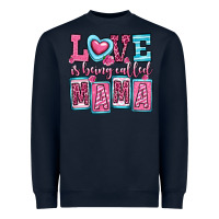 Navy love is being called mama Heavyweight Sweatshirt - OliviaCreatesArt