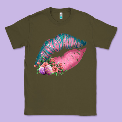 Eared Turquoise Pink Easter Lips Classic Tee Designed By Bettercallsaul