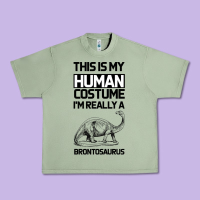 This Is My Human Costume Im Really A Brachiosaurus Urban Heavy Tee Designed By Bettercallsaul