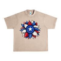 French Oak sunflower texas flag 2 Urban Heavy Tee - JahusDesignShop