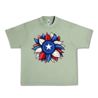 Oil Green sunflower texas flag 2 Urban Heavy Tee - JahusDesignShop