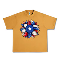 Peanut Butter sunflower texas flag 2 Urban Heavy Tee - JahusDesignShop