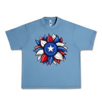 Pebble Blue sunflower texas flag 2 Urban Heavy Tee - JahusDesignShop