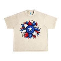 Sandshell sunflower texas flag 2 Urban Heavy Tee - JahusDesignShop
