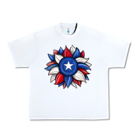 White sunflower texas flag 2 Urban Heavy Tee - JahusDesignShop