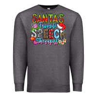 Charcoal Heather festive speech therapist tribute Premium Sweatshirt - CowhideDigitalArt