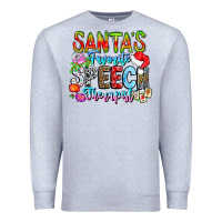 Heather Grey festive speech therapist tribute Premium Sweatshirt - CowhideDigitalArt