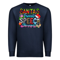 Navy festive speech therapist tribute Premium Sweatshirt - CowhideDigitalArt