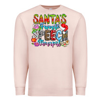 Pale Pink festive speech therapist tribute Premium Sweatshirt - CowhideDigitalArt