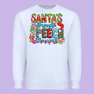 Festive Speech Therapist Tribute Premium Sweatshirt Designed By Cowhidedigitalart