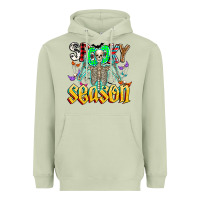 Matcha Spooky Season Heavyweight Hoodie - CowhideDigitalArt