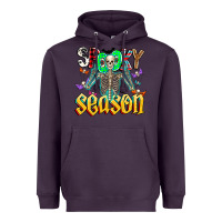 Plum Spooky Season Heavyweight Hoodie - CowhideDigitalArt