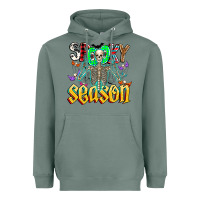 Sage Spooky Season Heavyweight Hoodie - CowhideDigitalArt