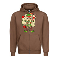 Chestnut im the chatty elf Zipper Hoodie - FaDigitalArtStudio