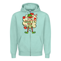 Seafoam im the chatty elf Zipper Hoodie - FaDigitalArtStudio
