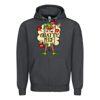 Smoke im the chatty elf Zipper Hoodie - FaDigitalArtStudio