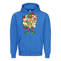 True Royal im the chatty elf Zipper Hoodie - FaDigitalArtStudio