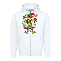 White im the chatty elf Zipper Hoodie - FaDigitalArtStudio