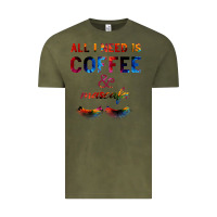 Vintage Olive All I Need Is Coffee And Mascara Vintage Tee - Bettercallsaul