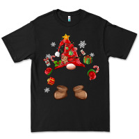 Black custom christmas gnome Premium Tee - MaliasSmallBusiness