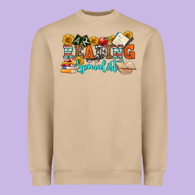 Reading Specialist Olivia Heavyweight Sweatshirt Designed By Oliviacreatesart
